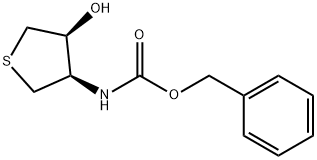 카르밤산,(테트라하이드로-4-하이드록시-3-티에닐)-,페닐메틸에스테르,시스-(9CI) 구조식 이미지