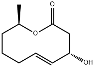 2H-Oxecin-2-one, 3,4,7,8,9,10-hexahydro-4-hydroxy-10-methyl-, [4S-(4R* ,5E,10S*)]- Structure