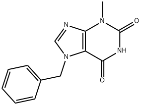 1H-Purine-2,6-dione, 3,7-dihydro-3-Methyl-7-(phenylMethyl)- 구조식 이미지