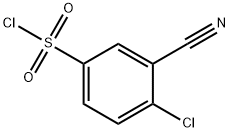 4-Chloro-3-cyanobenzenesulfonyl chloride 구조식 이미지