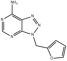 3-(2-Furanylmethyl)-3H-1,2,3-triazolo[4,5-d]pyrimidin-7-amine 구조식 이미지
