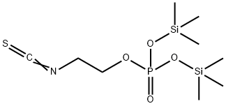 Phosphoric acid 2-isothiocyanatoethylbis(trimethylsilyl) ester Structure