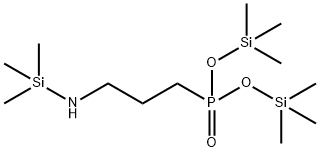 Phosphonic acid, [3-[(trimethylsilyl)amino]propyl]-, bis(trimethylsily l) ester Structure