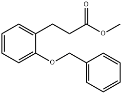 2-(Phenylmethoxy)benzenepropionic acid methyl ester Structure