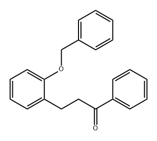 1-Phenyl-3-[2-(phenylmethoxy)phenyl]-1-propanone Structure