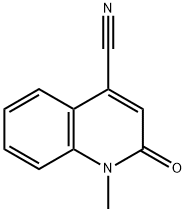 4-Quinolinecarbonitrile,1,2-dihydro-1-methyl-2-oxo-(9CI) 구조식 이미지