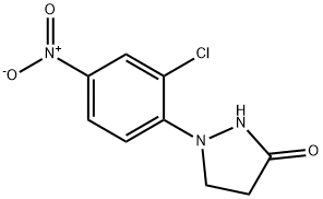 1-(2-CHLORO-4-NITROPHENYL)-3-HYDROXY-4,5-DIHYDRO-1H-PYRAZOLE Structure