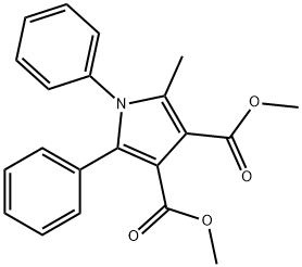 1H-Pyrrole-3,4-dicarboxylic acid, 2-methyl-1,5-diphenyl-, dimethyl est er Structure