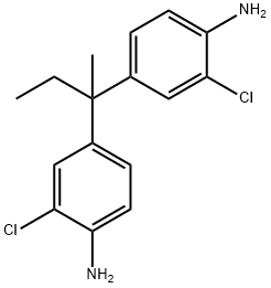 2,2-비스(4-아미노-3-클로로페닐)부탄 구조식 이미지