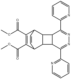 4a,4b,5,8,8a,8b-Hexahydro-1,4-di(2-pyridinyl)-5,8-ethenobenzo[3,4]cyclobuta[1,2-d]pyridazine-6,7-dicarboxylic acid dimethyl ester 구조식 이미지