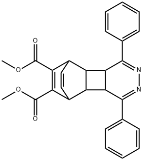 4a,4b,5,8,8a,8b-Hexahydro-1,4-diphenyl-5,8-ethenobenzo[3,4]cyclobuta[1,2-d]pyridazine-6,7-dicarboxylic acid dimethyl ester 구조식 이미지