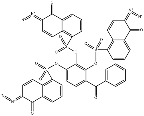 2,1,5-데아조나프토퀴논 에스테르 , 2,3,4-트리하이드록시벤조페논 함유 구조식 이미지
