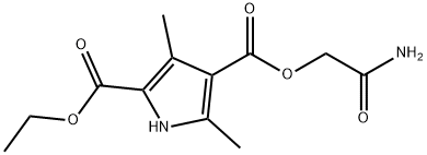 1H-Pyrrole-2,4-dicarboxylicacid,3,5-dimethyl-,4-(2-amino-2-oxoethyl)2-ethylester(9CI) Structure