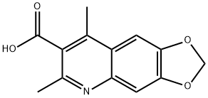 1,3-Dioxolo[4,5-g]quinoline-7-carboxylicacid,6,8-dimethyl-(9CI) 구조식 이미지