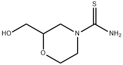 4-Morpholinecarbothioamide,  2-(hydroxymethyl)- Structure