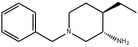3-Piperidinamine,4-ethyl-1-(phenylmethyl)-,(3S,4R)-(9CI) Structure