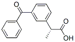 (2R)-2-(3-benzoylphenyl)propanoic acid Structure