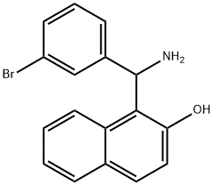 1-[AMINO-(3-BROMO-PHENYL)-METHYL]-NAPHTHALEN-2-OL Structure