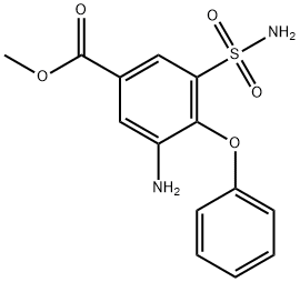 3-AMino-4-phenoxy-5-sulfaMoyl-benzoic Acid Methyl Ester Structure