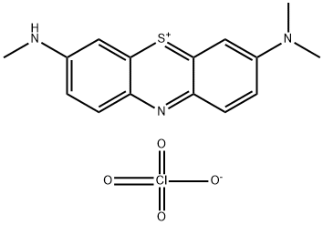 3-(디메틸아미노)-7-(메틸아미노)페노티아진-5-이움퍼클로레이트 구조식 이미지