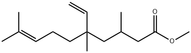 5-Ethenyl-3,5,9-trimethyl-8-decenoic acid methyl ester Structure