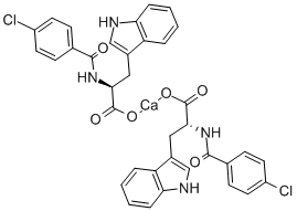 4-CHLOROBENZOYL-L-TRYPTOPHAN CALCIUM SALT 구조식 이미지