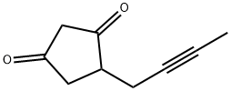 1,3-시클로펜타네디온,4-(2-부티닐)-(9CI) 구조식 이미지