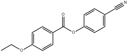 p-에톡시벤조산p-시아노페닐에스테르 구조식 이미지