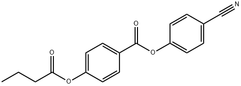 4-(Butyryloxy)benzoic acid 4-cyanophenyl ester Structure