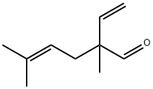 2,5-dimethyl-2-vinylhex-4-enal Structure