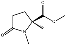 1,2-Dimethyl-5-oxo-2-pyrrolidinecarboxylic acid methyl ester Structure