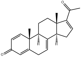 Pregna-1,4,7,16-tetrene-3,20-dione Structure