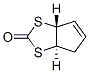 4H-사이클로펜타-1,3-디티올-2-온,테트라하이드로-,트랜스-(9CI) 구조식 이미지
