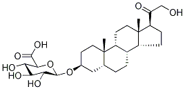 21-하이드록시-20-옥소-5β-프레그난-3α-일β-D-글루코피라노시두론산 구조식 이미지