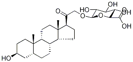 (3α,5β)-3-Hydroxy-20-oxopregnan-21-yl β-D-Glucopyranosiduronic Acid Structure