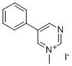 1-Methyl-5-phenylpyrimidiniumiodide Structure