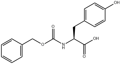 N-벤질옥시카르보닐-DL-티로신 구조식 이미지