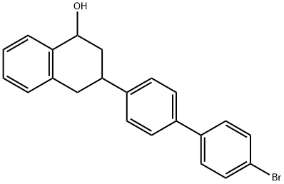 3-(4'-Bromo[1,1'-biphenyl]-4-yl)-1,2,3,4-tetrahydro-1-naphthalenol 구조식 이미지