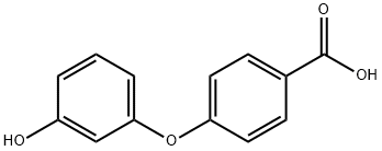 4-(3-HYDROXYPHENOXY)BENZOIC ACID Structure