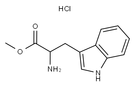 D,L-Tryptophan Methyl Ester Hydrochloride 구조식 이미지