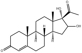 16,17-Dihydroxypregn-4-ene-3,20-dione Structure