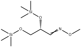 프로판알,2,3-비스[(트리메틸실릴)옥시]-,O-메틸옥심,(S)- 구조식 이미지
