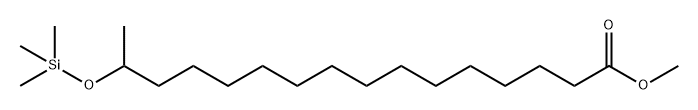 15-[(Trimethylsilyl)oxy]hexadecanoic acid methyl ester Structure