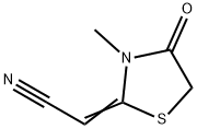 (2Z)-(3-METHYL-4-OXO-1,3-THIAZOLIDIN-2-YLIDENE)ACETONITRILE Structure