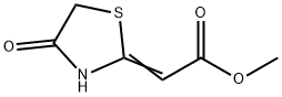(4-옥소티아졸리딘-2-일리덴)아세트산메틸에스테르 구조식 이미지