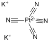 포타슘 테트라사이아노플래티네이트(II) 구조식 이미지