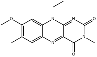 10-Ethyl-8-methoxy-3,7-dimethylbenzo[g]pteridine-2,4(3H,10H)-dione Structure