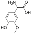 AMINO-(4-HYDROXY-3-METHOXY-PHENYL)-ACETIC ACID Structure