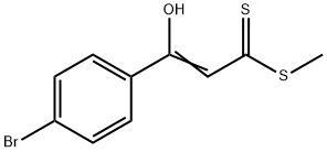 3-(4-Bromophenyl)-3-hydroxypropenedithioic acid methyl ester Structure