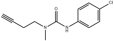 N-(3-부티닐)-N'-(4-클로로페닐)-N-메틸우레아 구조식 이미지